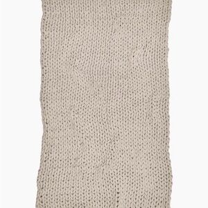 Chunky knit weighted blanket